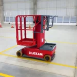 Plataforma Elevatória Mastro 6m (elétrica) em Serviço