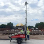 Torre de Iluminação Solar em Operação